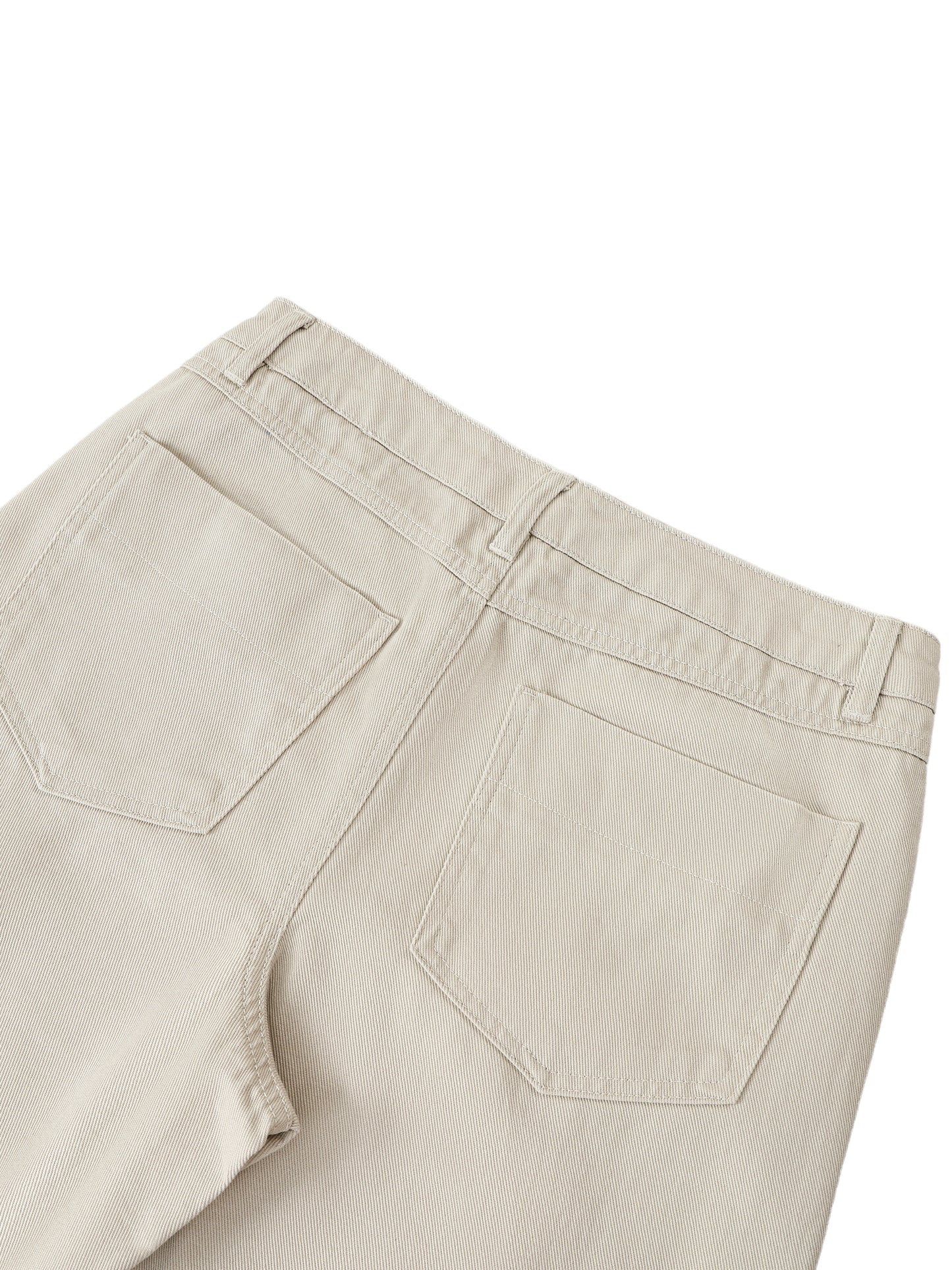 Men's Lobo LeBlanc Pale Khaki Heavyweight Cotton Straight Leg Pants