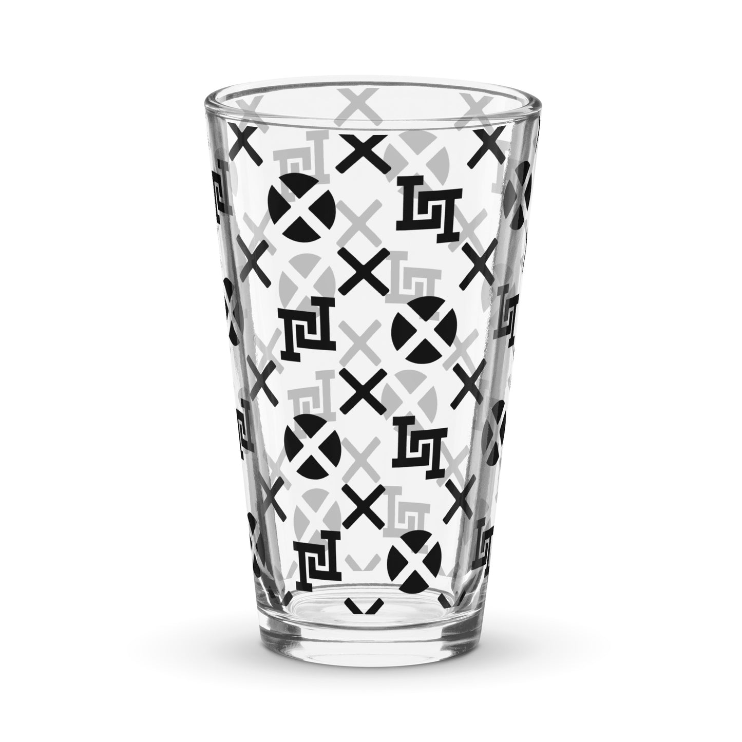 Lobo LeBlanc Black Pint Glass