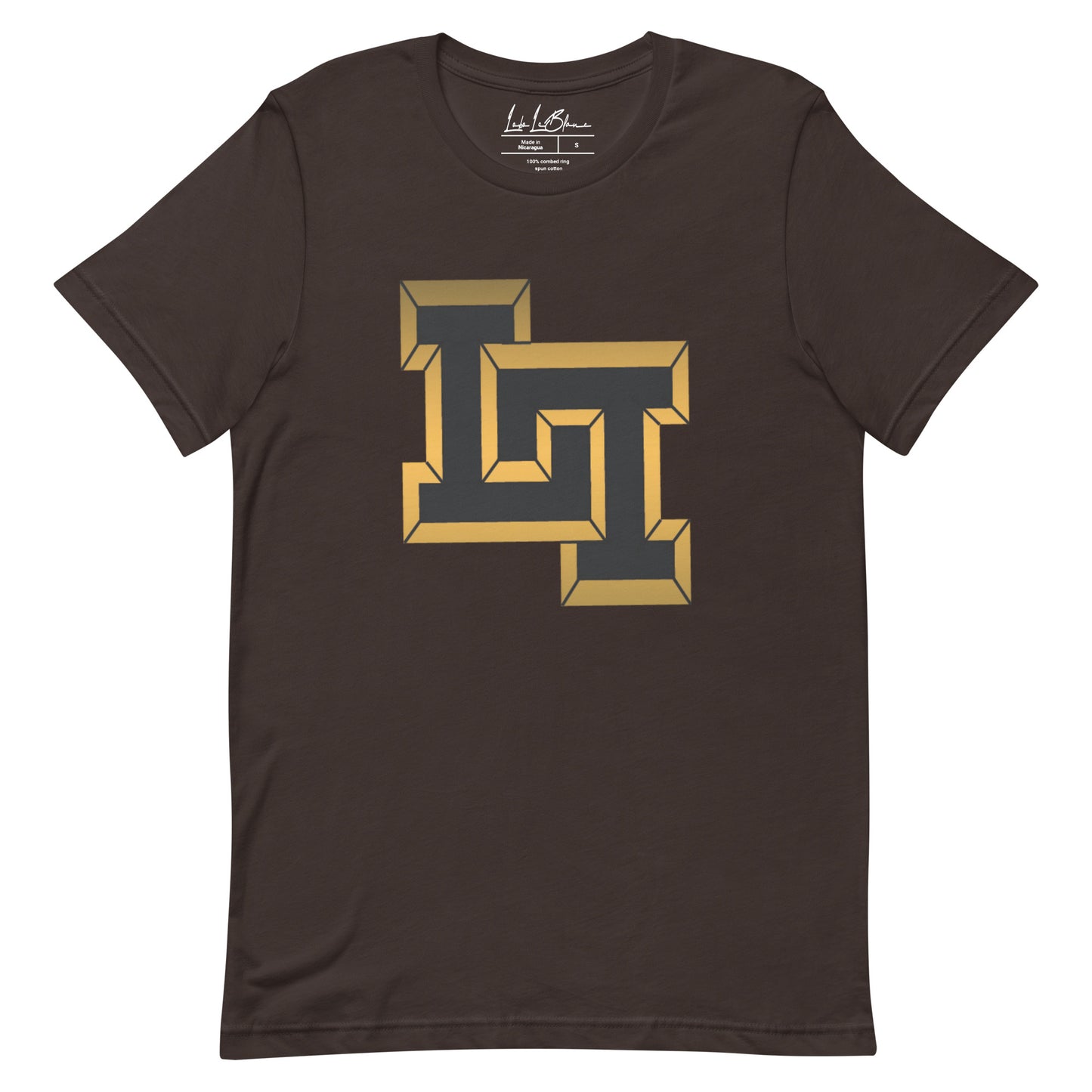 Lobo LeBlanc Brown Double L 3D T-shirt