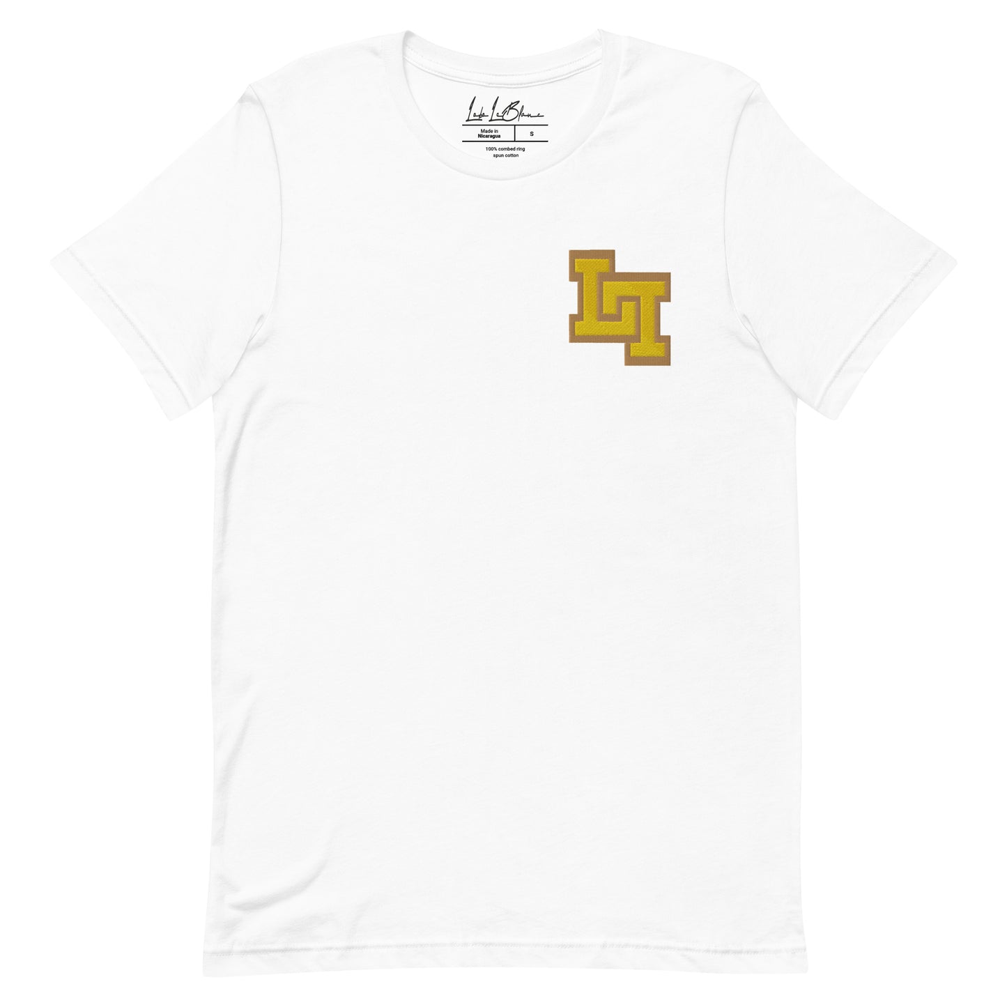 Lobo LeBlanc White Stitched Logo T-shirt